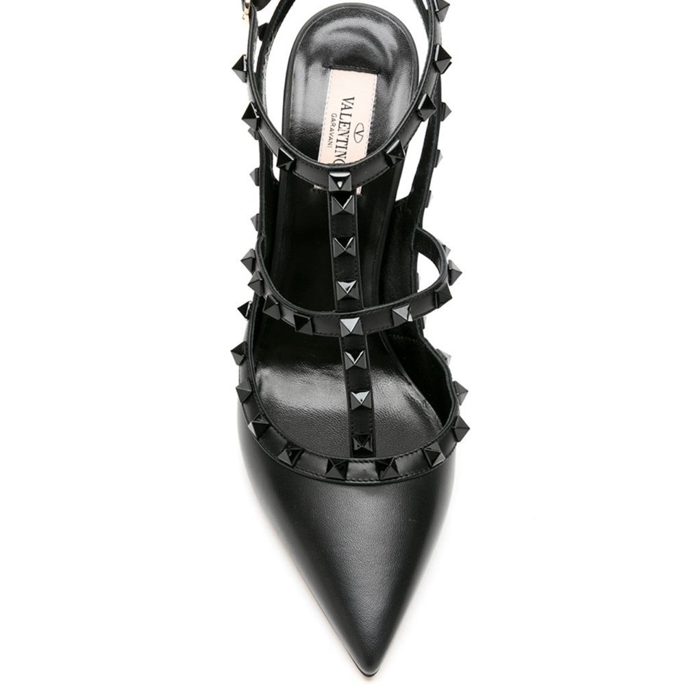 Valentino Black Rockstud Pumps